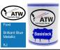 Preview: Ford, Brilliant Blue Metallic, KJ: 1L Lackdose, von ATW Autoteile West.